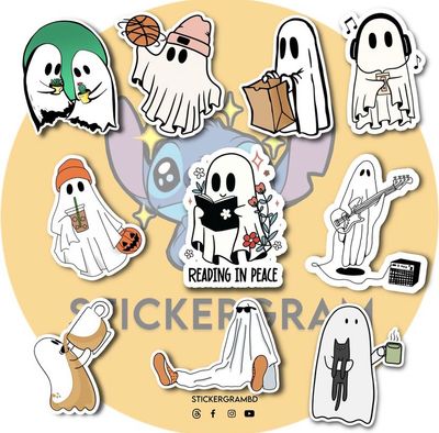 Cute Ghosts Sticker Set_img_0