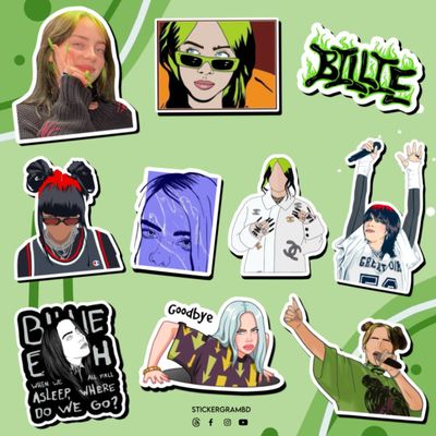 Billie Eilish Sticker Set_img_0
