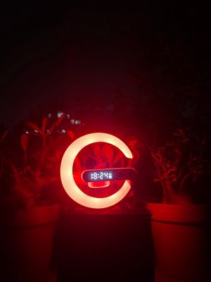 G63 Smart Light Sound Speaker Machine Fast Charging Alarm Clock 7-Color RGB Music Player Speaker_img_7