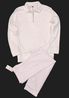 Polo Long Sleeve Half Zipper Shirt & Trouser Combo Set_img_0