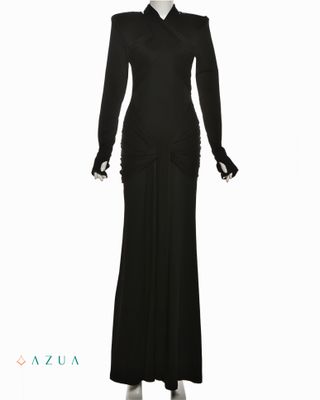 Ribbon Bandage Ruched Bodycon_img_3