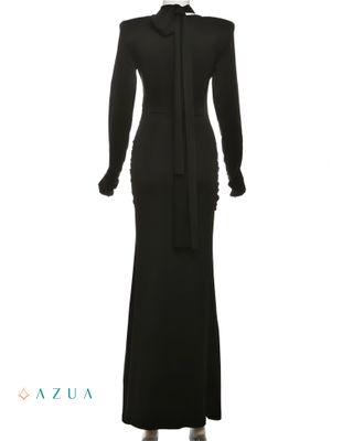 Ribbon Bandage Ruched Bodycon_img_4