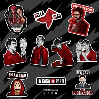 Money Heist Sticker Set 01_img_0