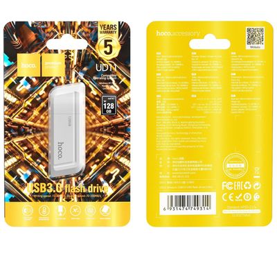 Hoco UD11 USB 3.0 USB Flash Drive 128GB – White_img_0