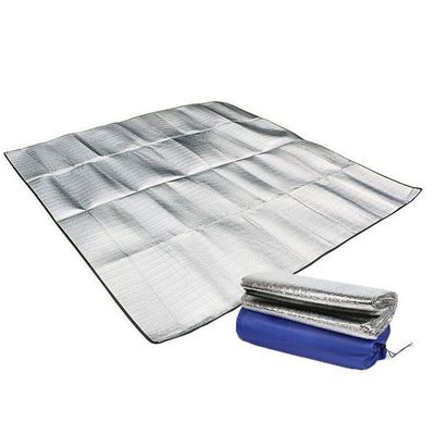 Double-Sided Aluminum Film Moisture-Proof Mat – Thickened Beach Mat for Camping, Lunch Breaks, and Emergency Use_img_5
