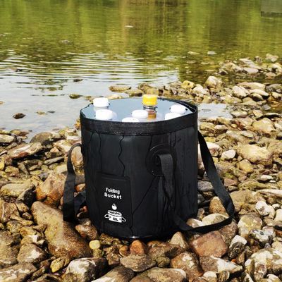 Portable Outdoor Folding Bucket – Multi-Function Water Bucket for Camping, Fishing, Picnics, and Foot Bath_img_1