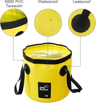 Portable Outdoor Folding Bucket – Multi-Function Water Bucket for Camping, Fishing, Picnics, and Foot Bath_img_2