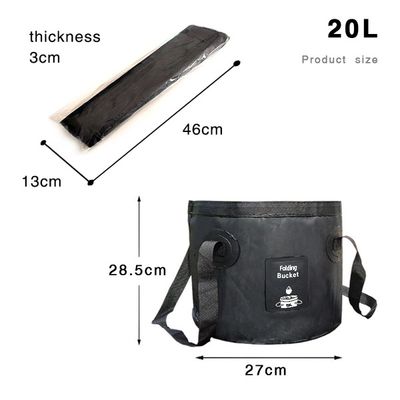 Portable Outdoor Folding Bucket – Multi-Function Water Bucket for Camping, Fishing, Picnics, and Foot Bath_img_3