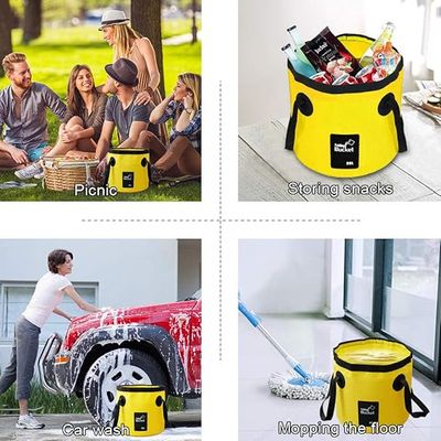 Portable Outdoor Folding Bucket – Multi-Function Water Bucket for Camping, Fishing, Picnics, and Foot Bath_img_5