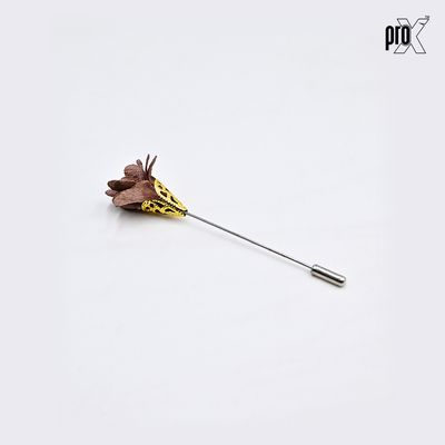 ProX 1 Pair Stick Hijab Pin_HP-501-4_Brown_img_3