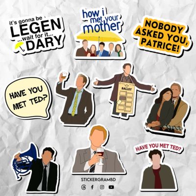 How I Met Your Mother Sticker Set 01_img_0
