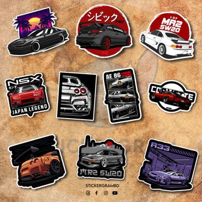 Cars Sticker Set 01