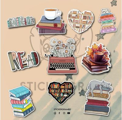 Book Lover Sticker Set 02_img_0