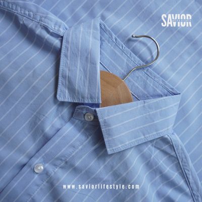 Oxford Blue - Old Money Full Sleeve Shirt_img_1