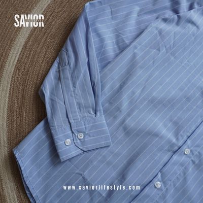 Oxford Blue - Old Money Full Sleeve Shirt_img_2