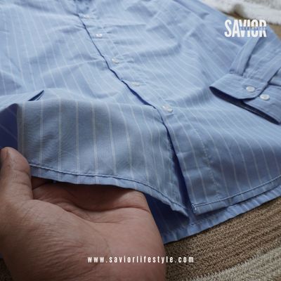 Oxford Blue - Old Money Full Sleeve Shirt_img_3