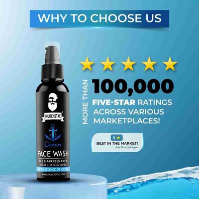 MOUUCHSTAC Facewash for Men – 100ml | Oil Control & Acne Protection_img_2