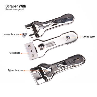 HARDEN Scraper With 5 PCS Blade, 40mm length blade 570336_img_3