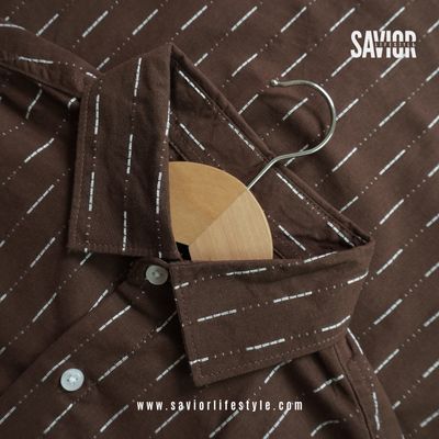 Coffee Brown - Old Money Full Sleeve Shirt_img_1