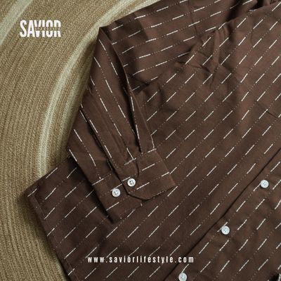 Coffee Brown - Old Money Full Sleeve Shirt_img_3