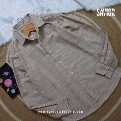 Soft Cream - Old Money Full Sleeve Shirt