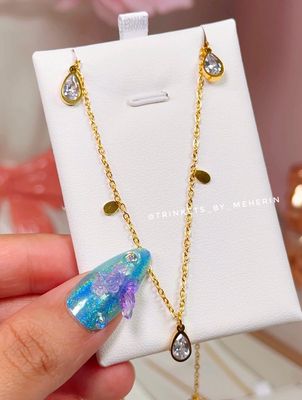 Charm droplet necklace_img_0