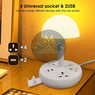 💥Doomhot Row socket Lamp Multifunctional European Standard Perforated Night Light_img_3