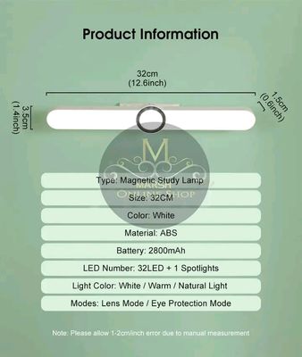 💥Auoyo Magnetic Study Lamp Dual Mode Switch Magnetic Absorption Three Color Reading Desk Lamp_img_1
