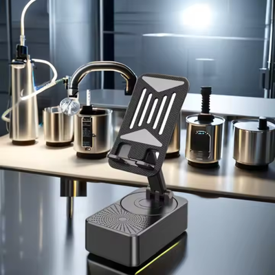 Phone Holder With Bluetooth Speaker & paower bank_img_1