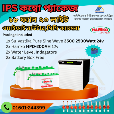 18 Fan 20 Light 1 wifi Router Computer Combo Package Home IPS / UPS inverter_img_0