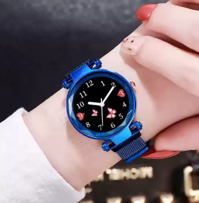 Magnet Analog Watch for Women - Blue_img_0