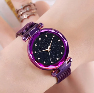 Magnet Analog Watch for Women - Blue_img_3