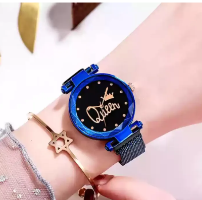 Magnet Analog Watch for Women - Blue_img_6