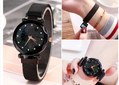 Magnet Analog Watch for Women - Blue_img_8