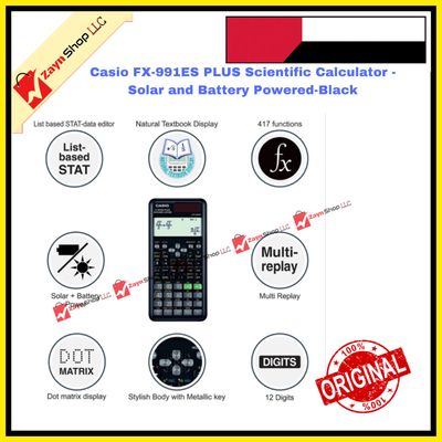 Casio FX-991ES PLUS- Scientific Calculator - Solar and Battery Powered-Black_img_1