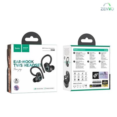 HOCO EQ8 Pure Joy In-Ear True Wireless BT Headset – Black Color_img_1