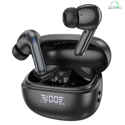 HOCO EQ5 ANC+ENC Bluetooth 5.3 Wireless Earphone – Black Color_img_0