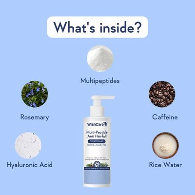 WishCare Multi-Peptide Anti Hairfall Conditioner | With Rosemary - 200ml_img_3