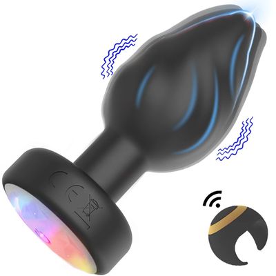 Luminous Anal Plug Vibrators Ring Remote Control Prostate Massager Vaginal Butt Plug Stimulator Adult Couples Sex Toys for Women_img_2