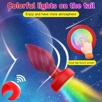 Luminous Anal Plug Vibrators Ring Remote Control Prostate Massager Vaginal Butt Plug Stimulator Adult Couples Sex Toys for Women_img_7