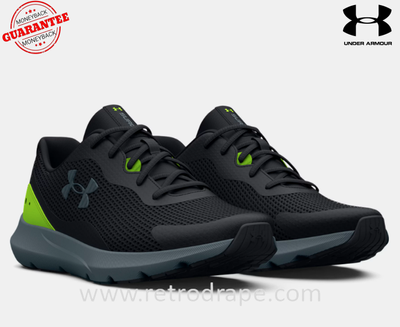 Men's Ua Surge 3 Running Shoes Black Size US 8, US 8.5_img_0