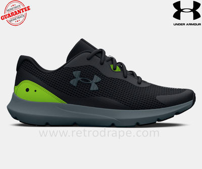 Men's Ua Surge 3 Running Shoes Black Size US 8, US 8.5_img_1