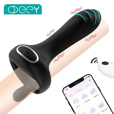 Wireless Vibrator for Couple Prostate Massage Cockring Male Delay Ejaculation Penis Ring G Spot Clit Stimulator Adult Sex Toys_img_0
