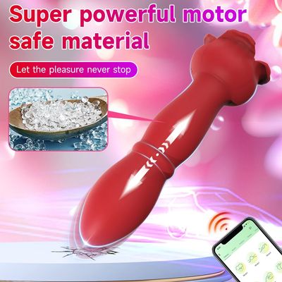 Dildo App Remote Control Anal Plug Vibrator Male Prostate Massager 9 Modes Rose Anal Toy Butt Plug Sex Toys for Men_img_1