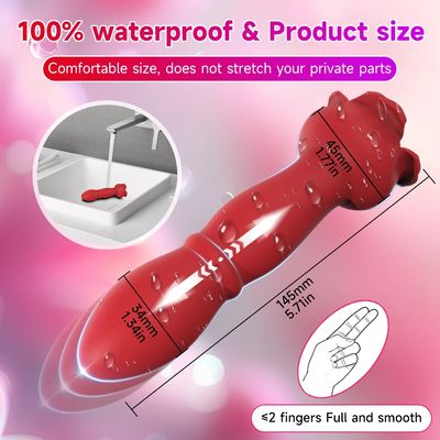 Dildo App Remote Control Anal Plug Vibrator Male Prostate Massager 9 Modes Rose Anal Toy Butt Plug Sex Toys for Men_img_4