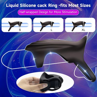 App Controlled Penis Ring Vibrator Male Erection Enhancer Sleeve 10 Vibration Anal G spot Stimulation Couples Sex Toy for Men_img_1