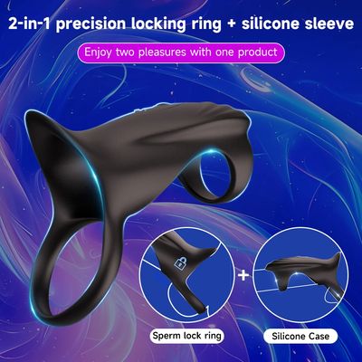 App Controlled Penis Ring Vibrator Male Erection Enhancer Sleeve 10 Vibration Anal G spot Stimulation Couples Sex Toy for Men_img_3