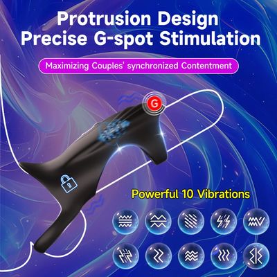 App Controlled Penis Ring Vibrator Male Erection Enhancer Sleeve 10 Vibration Anal G spot Stimulation Couples Sex Toy for Men_img_5