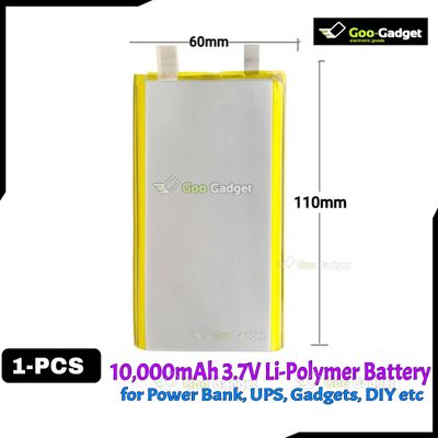 10000mAh 3.7V Lithium Polymer Battery | 60mm x 110mm High-Capacity Rechargeable Li-Po Battery_img_0