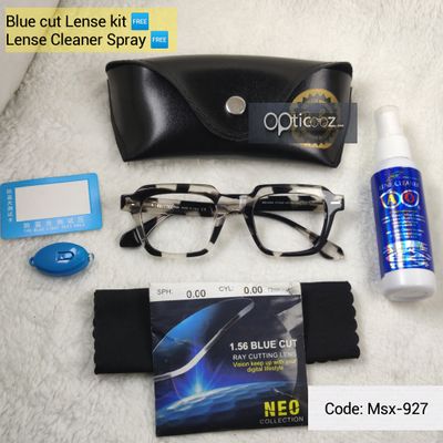 Transparent Leapard Design Tom Ford Brand Premium BlueCut eyeglass_img_0